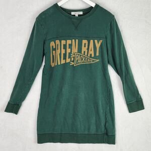 Junk Food Green Bay Packers Sweatshirt Women S Green Gold Long Sleeve